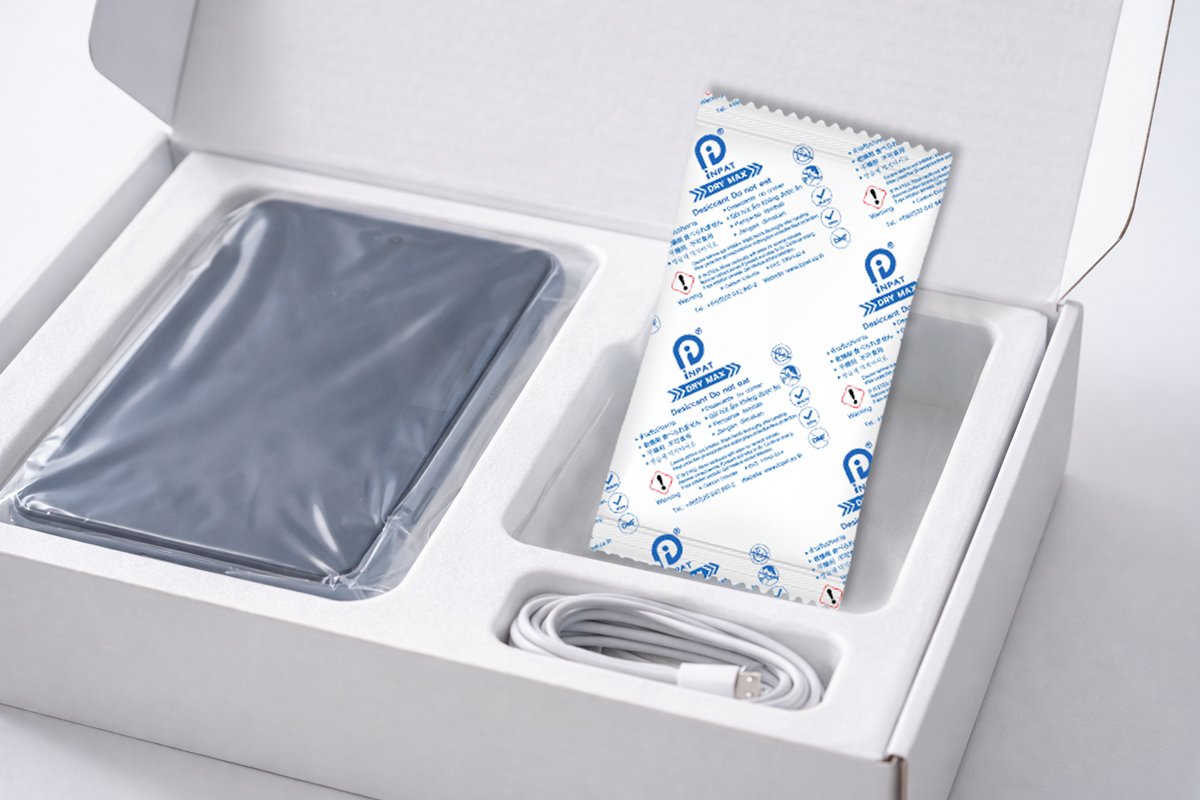 Desiccant Sachet Inside Electronics Packaging